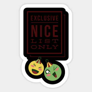 Exclusive Nice List Only! #96 Sticker